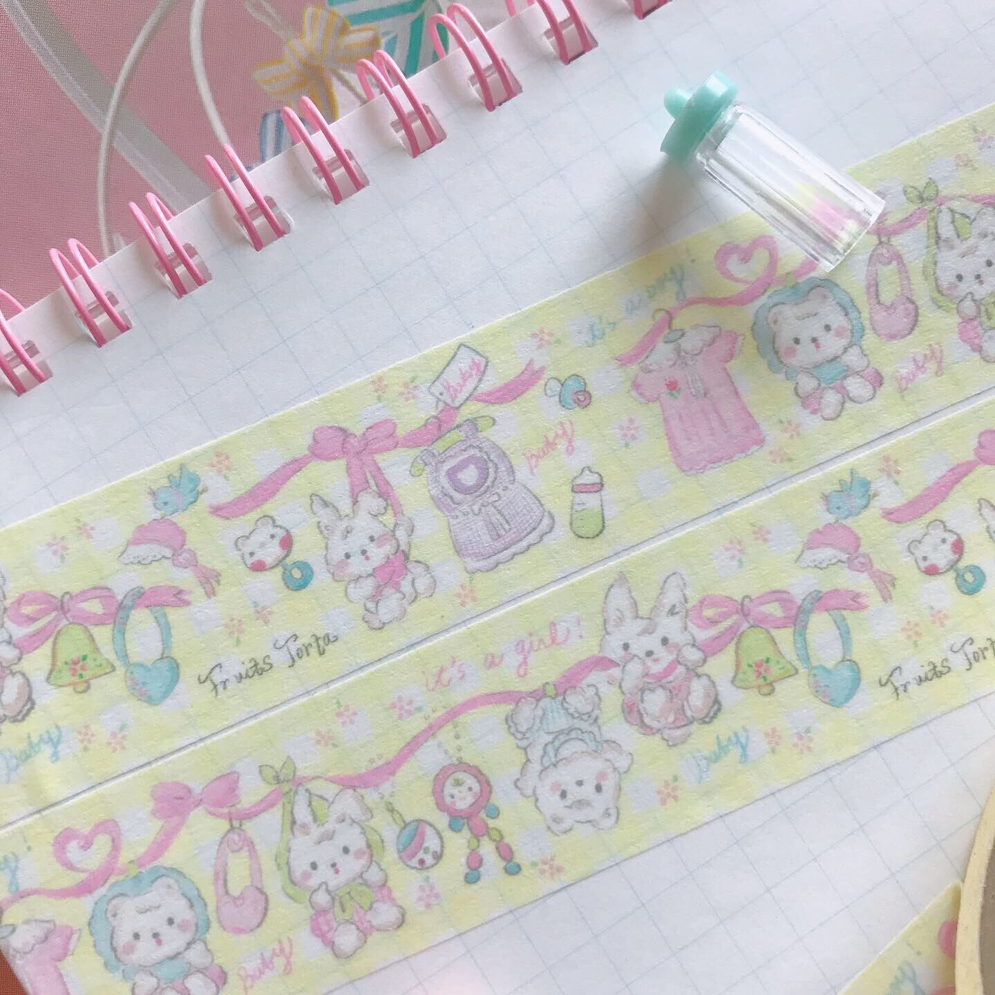 少量再販♡ Baby baby 2 My rattles マスキングテープ24mm