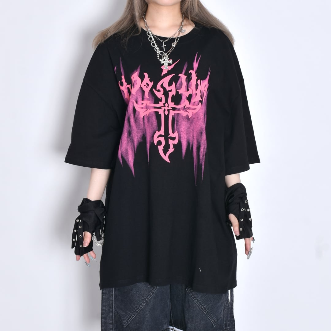 NEONクロス BIG Tシャツ | VOLCAN&APHRODITE