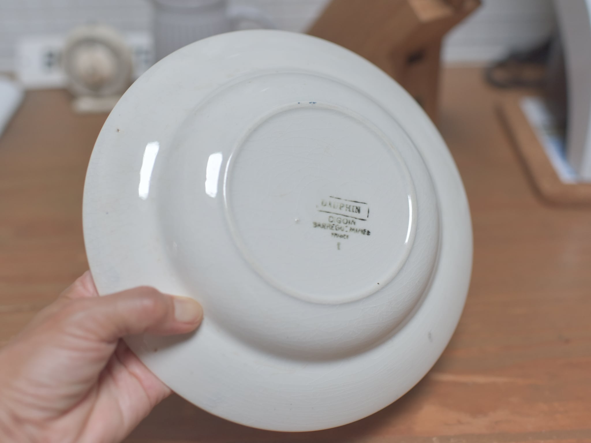 アンティーク ●1922~1965年頃●スープ皿22,5cm●Sarreguemines & Digoin