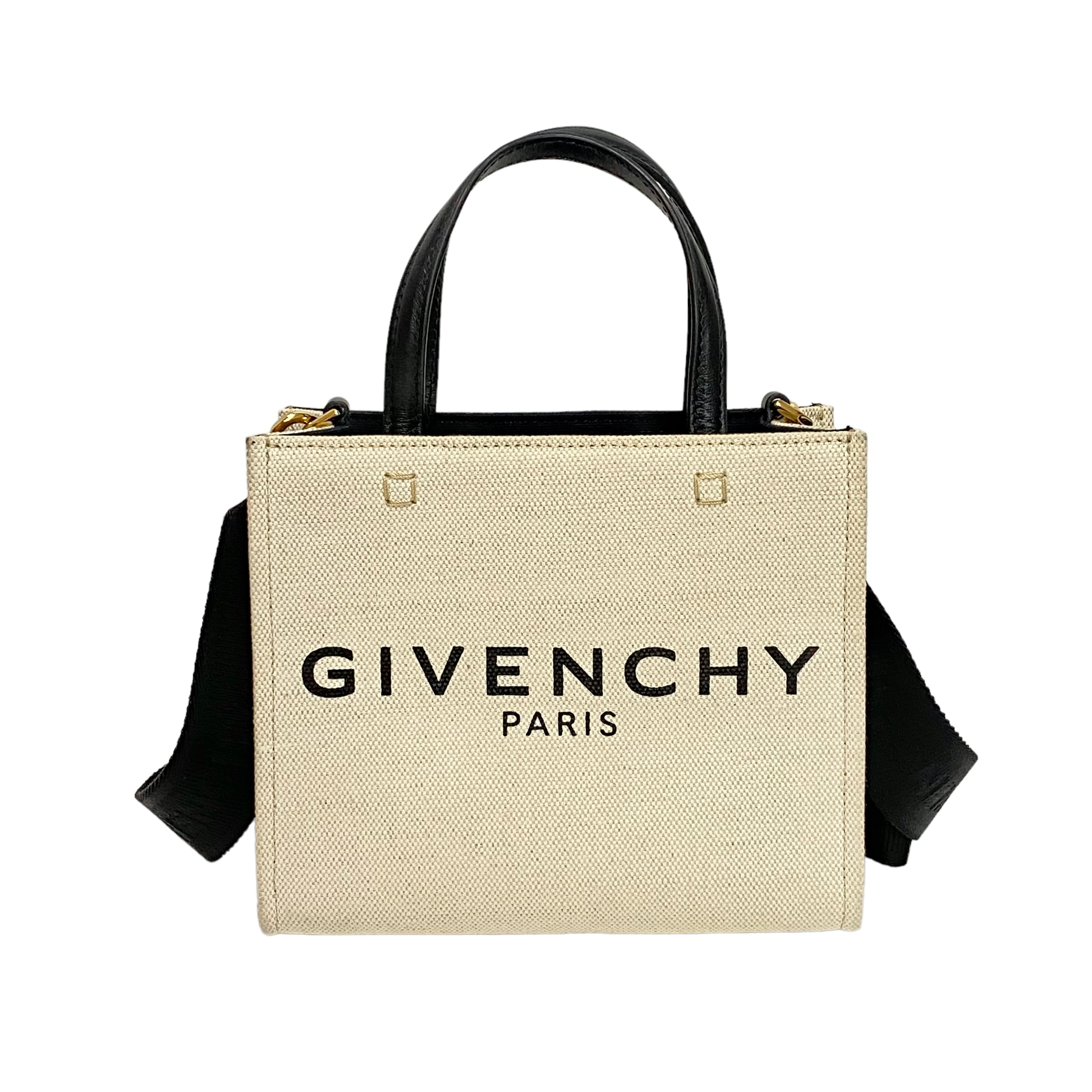 GIVENCHY ジバンシィ 2WAYバッグ ミニトートバッグ キャンバス×レザー