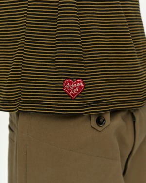 【26SS】ADSB Andersson Bell アンダーソンベル /HEART LOGO STRIPE T-SHIRT / Tシャツ