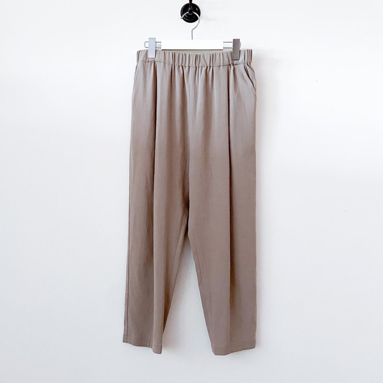 evam eva コットンタックパンツ　cotton tuck pants