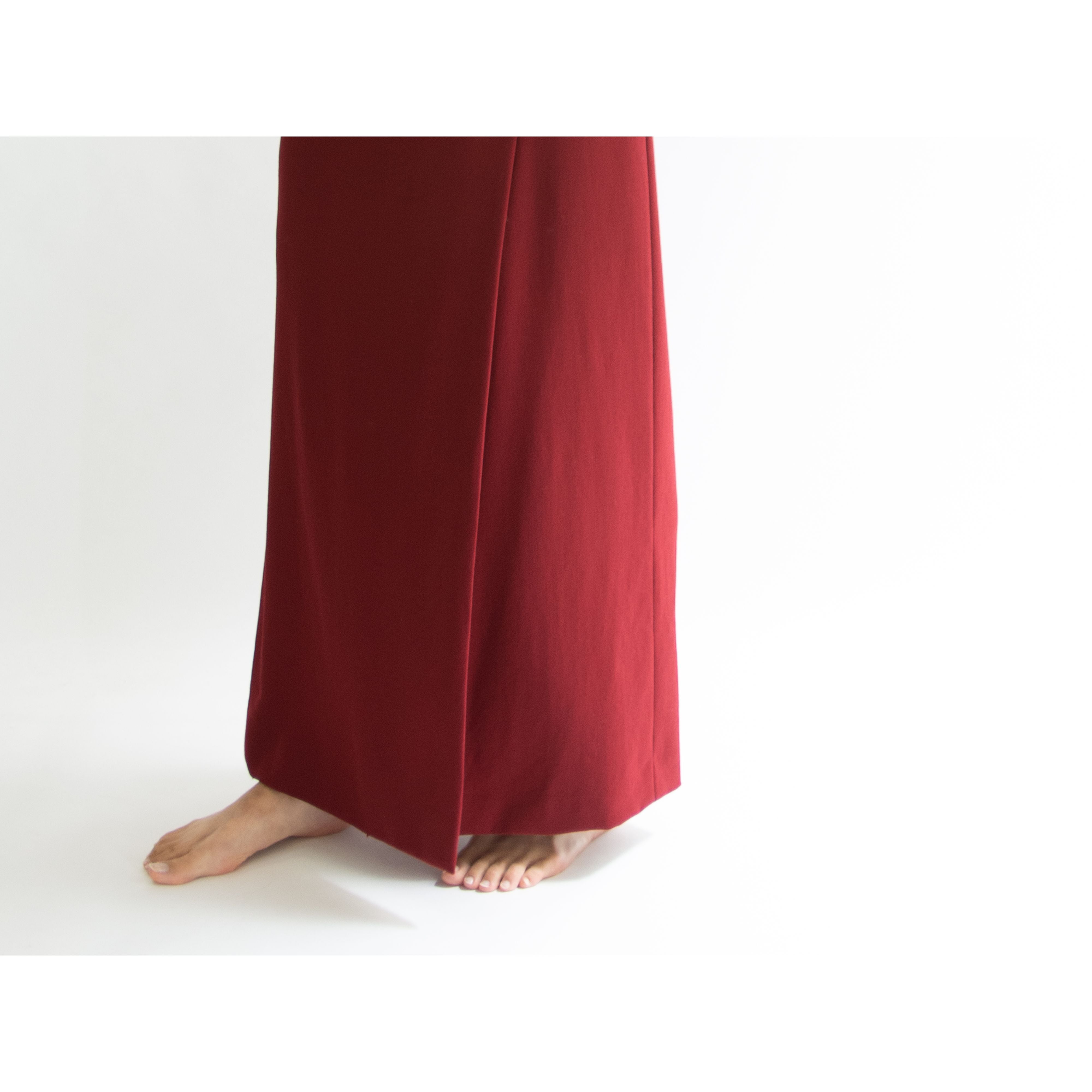 【GIANFRANCO FERRE STUDIO】Made in Italy 80-90's 100% Wool Slit Skirt（ジャンフランコ フェレ イタリア製 ウールスリットスカート）