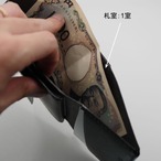 コンパクト3つ折り財布　青
