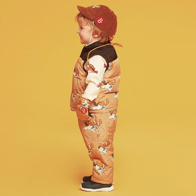 BEBE DE PINO】オルオーバー・パピー・リバーシブル・ダウンベスト