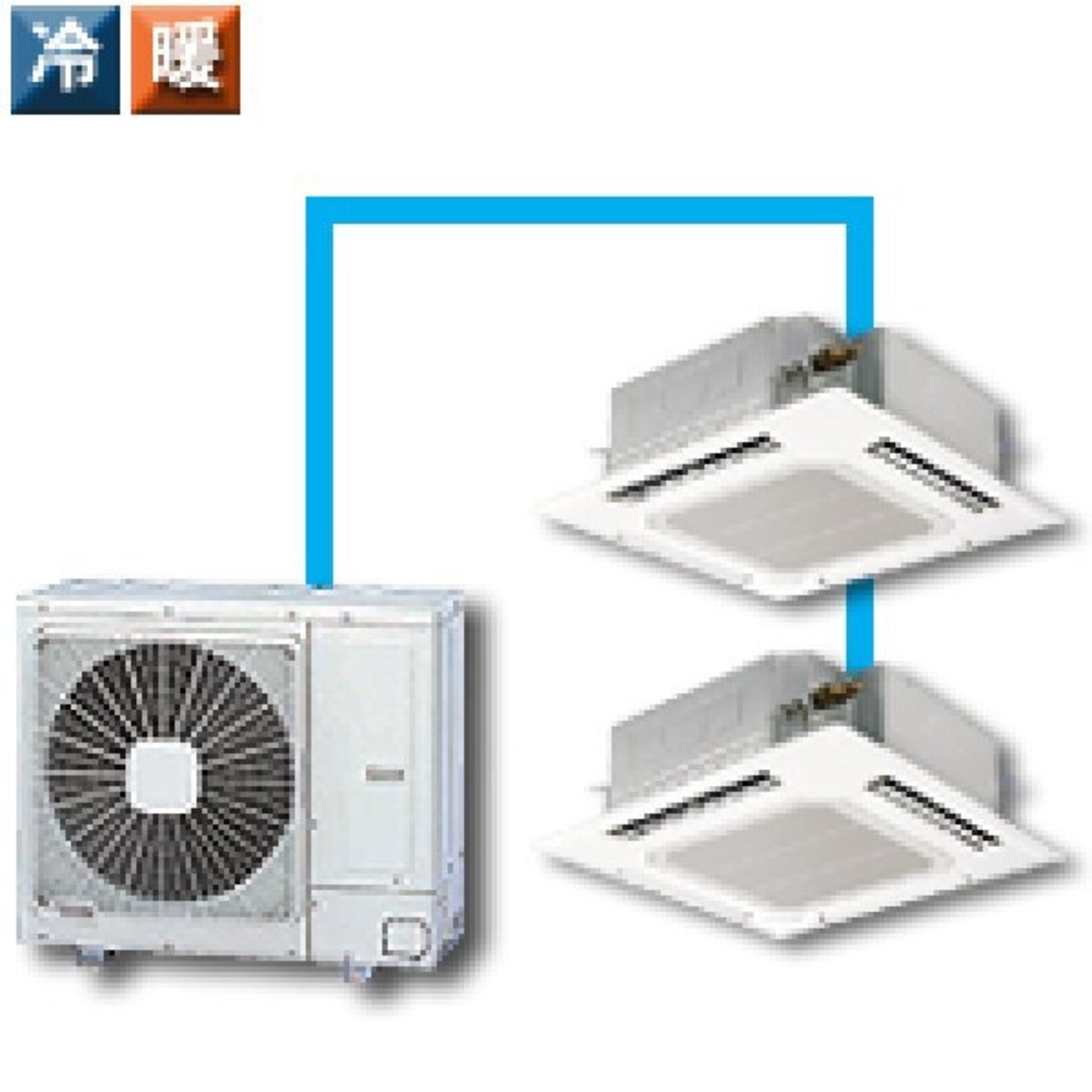 三菱電機 天井埋込カセット型4方向 8～15馬力 ツイン2対1トリプル3対1 