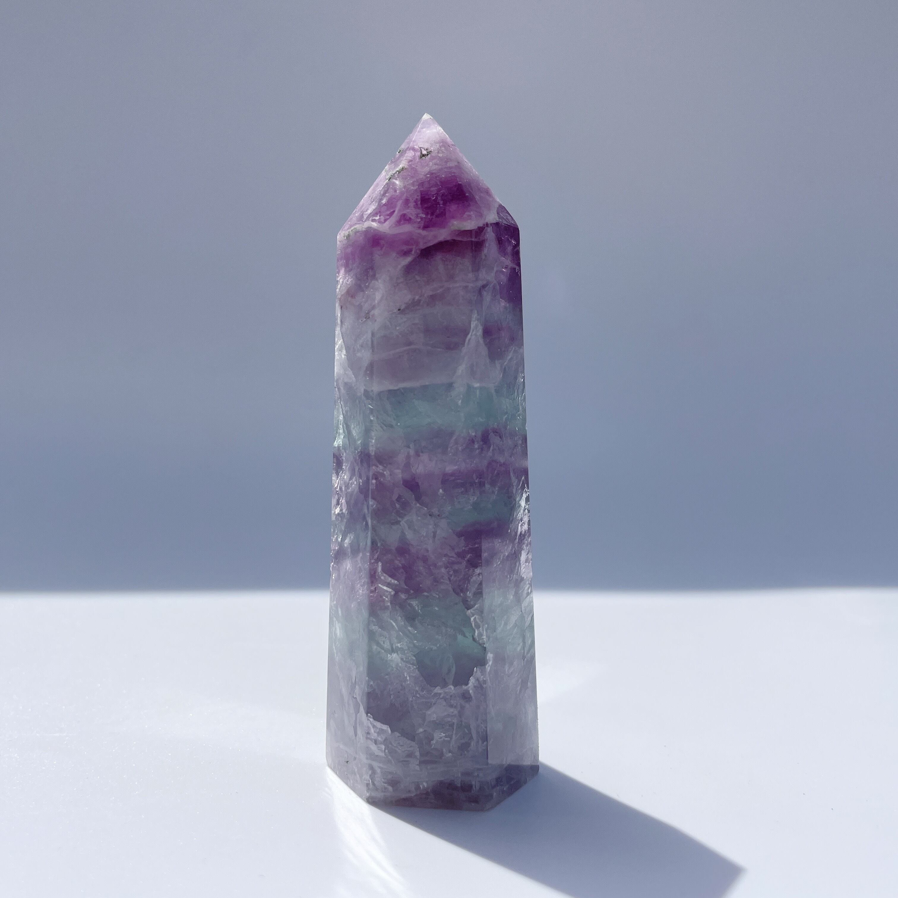 レインボーフローライト タワー型87◇Fluorite◇天然石・鉱物