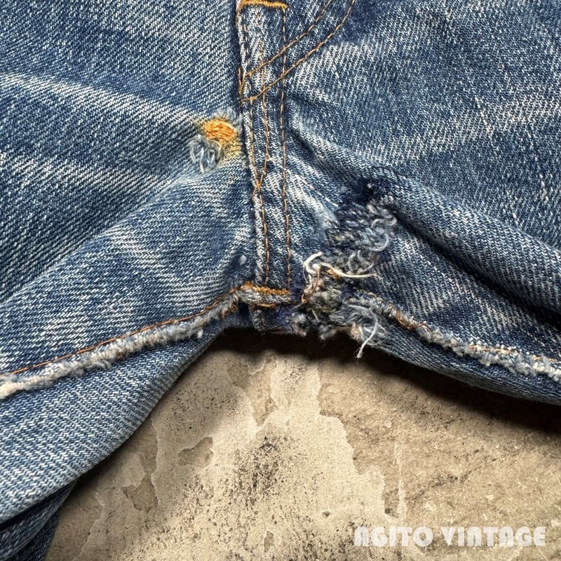 70's Levi's リーバイス 501 デニム 66前期 75年 リペアカスタム 刻印6