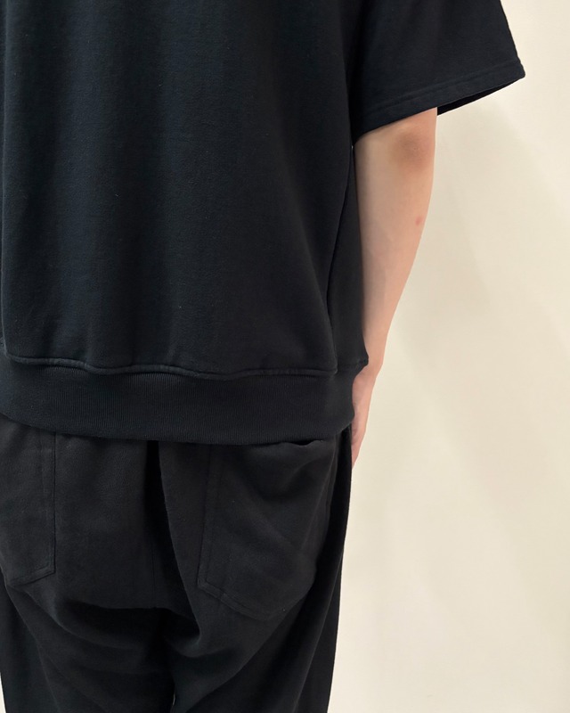 【GOMME HOMME】double zip sweat t-shirt