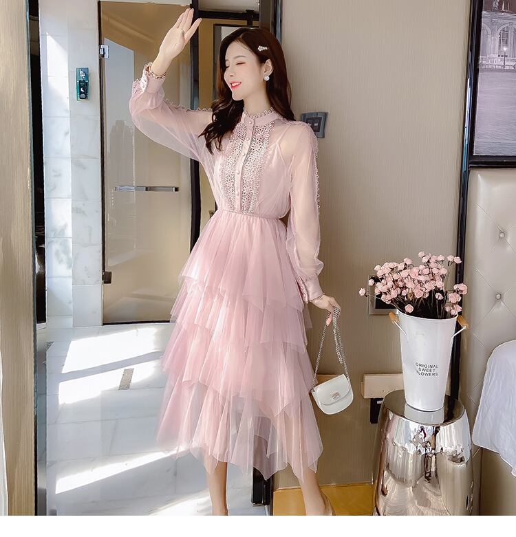 お取り寄せ パーティードレス チュール ワンピース ピンク ロングワンピ S ドレス ブライダル Reachahand Org