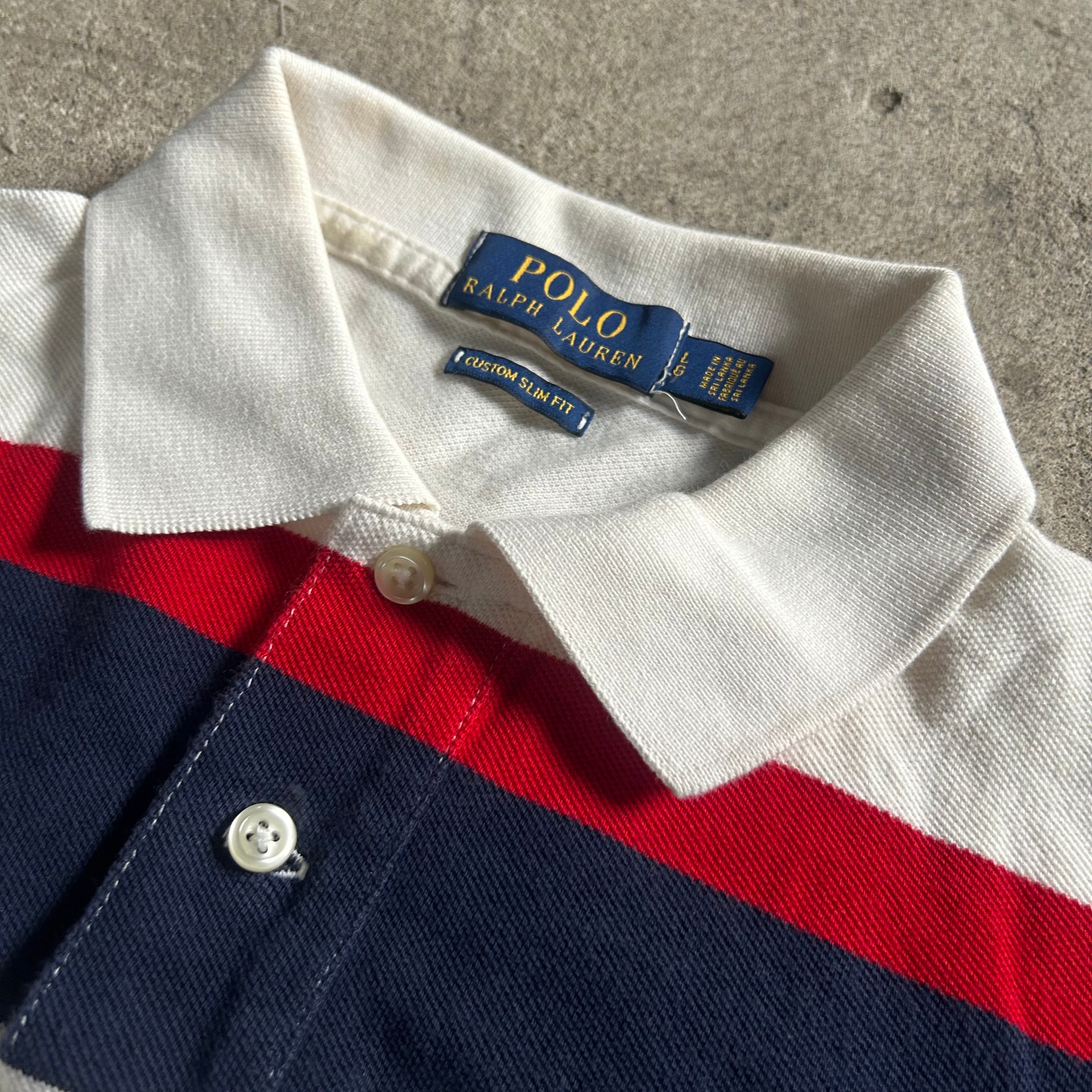 POLO Ralph Loren Border Polo Shirt ポロ ラルフローレン ポロシャツ