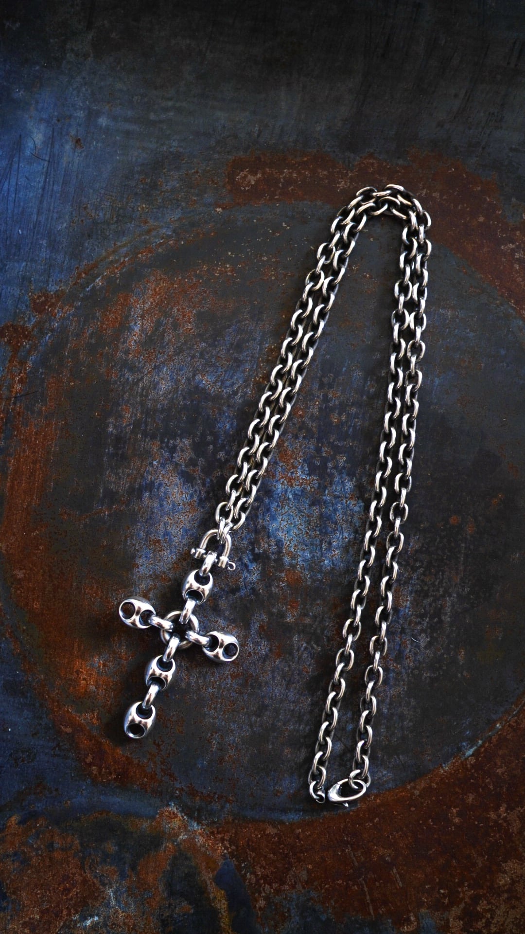 【GUCCI】国内発送 ネックレス CROCE LARGE グッチ 十字架 VINTAGE】GUCCI グッチ マリーナ クロス ネックレス (ラージ