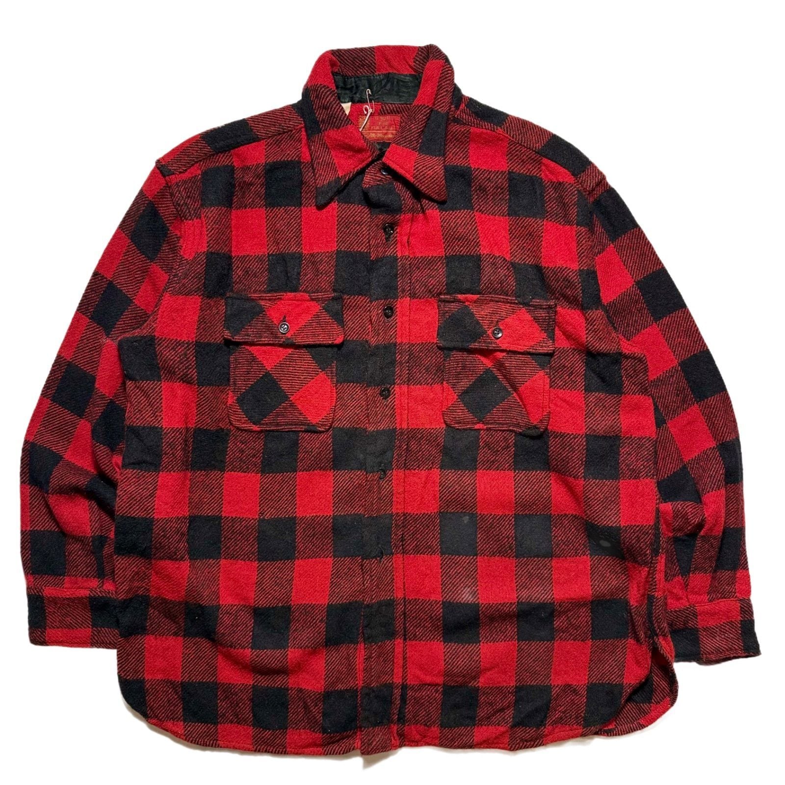 70s ヘビーネルシャツ　USA製 ビンテージ　L 70s-80s LIFE-LINEヴィンテージ ヘビーネルシャツ 【XLサイズ】 | oldNYew