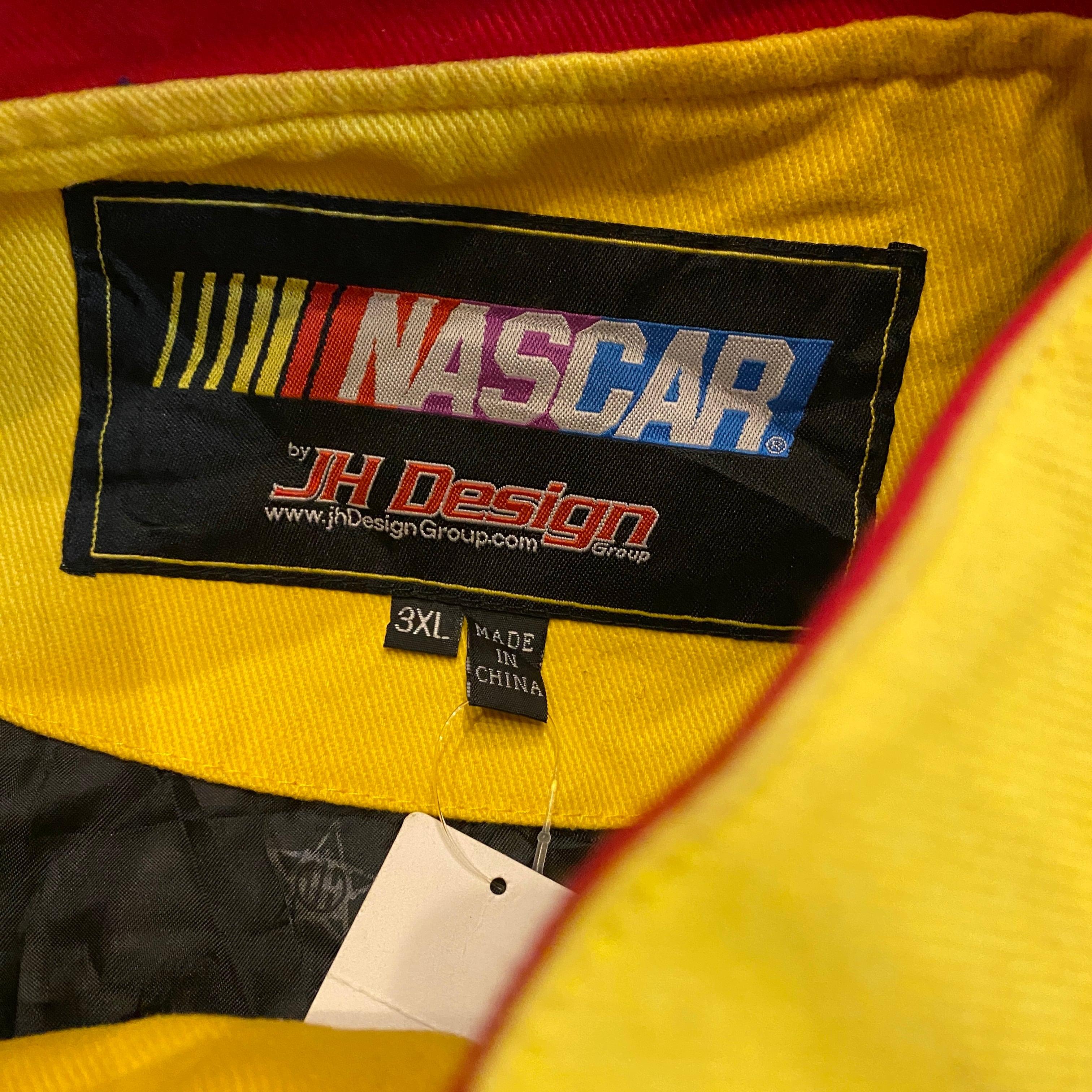 VINTAGE 90S NASCAR RACING JACKET 3XL YELLOW | new&usedclothing ...