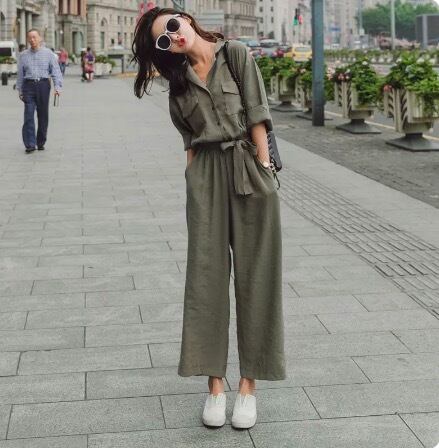 ジャンプスーツ オールインワン トップス ボトムス シャツ カットソー オールインワン ロング ロング丈 ミディアム丈 袖あり 長袖 パフスリーブ フレアスリーブ フレンチスリーブ ドロップショルダー 萌袖 Vネック 襟付き フレア セミフレア ストレート ワイド Aライン ジャンプスーツ オールインワン トップス ボトムス シャツ カットソー