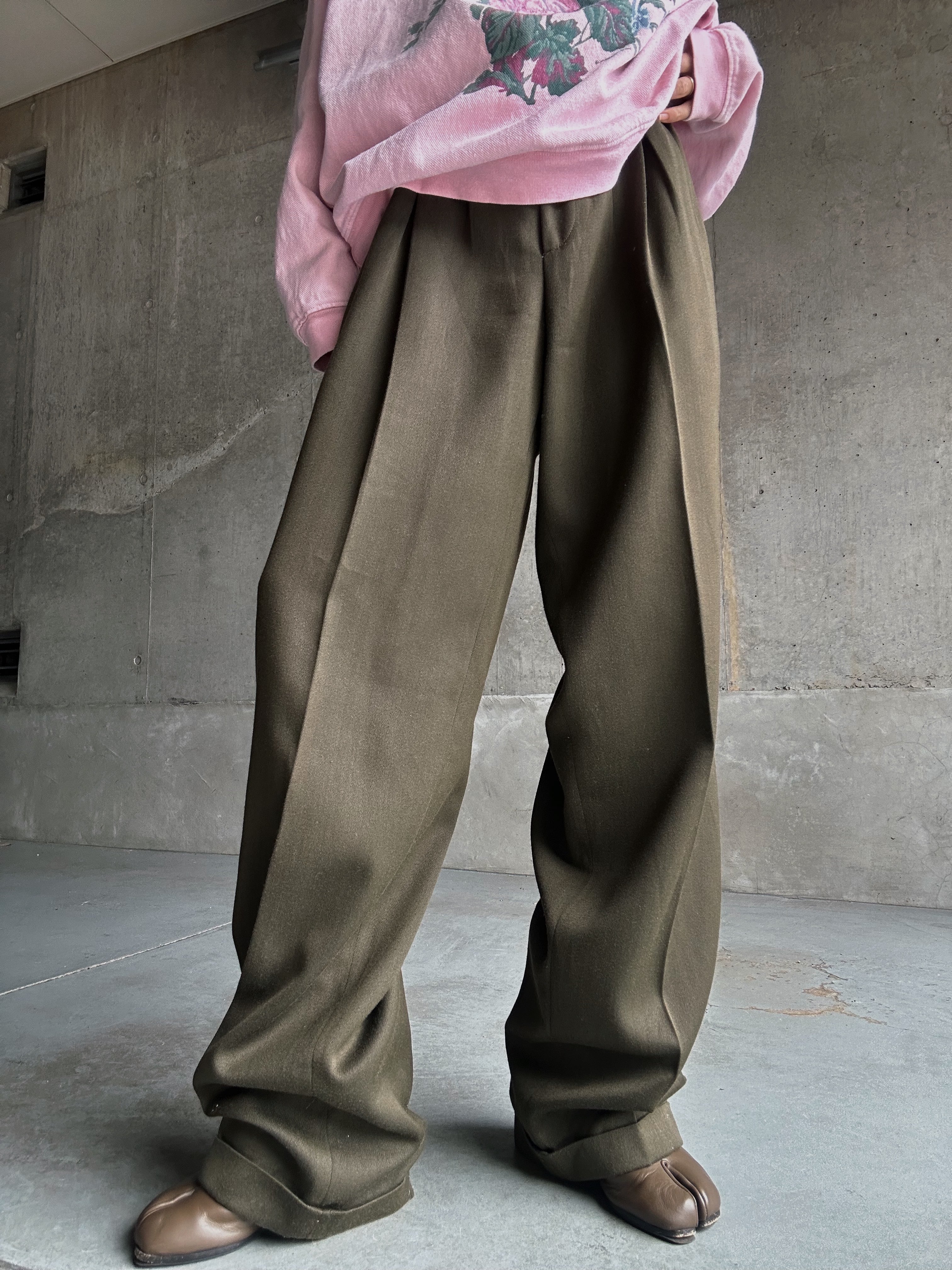 (PT137)80’s 3tacks slacks pants