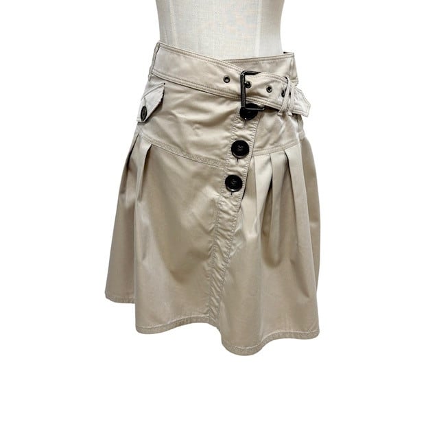 古着 バーバリーブルーレーベル BURBERRY BLUELABEL フレアスカート クリーニング済み 膝丈 レディース サイズ36