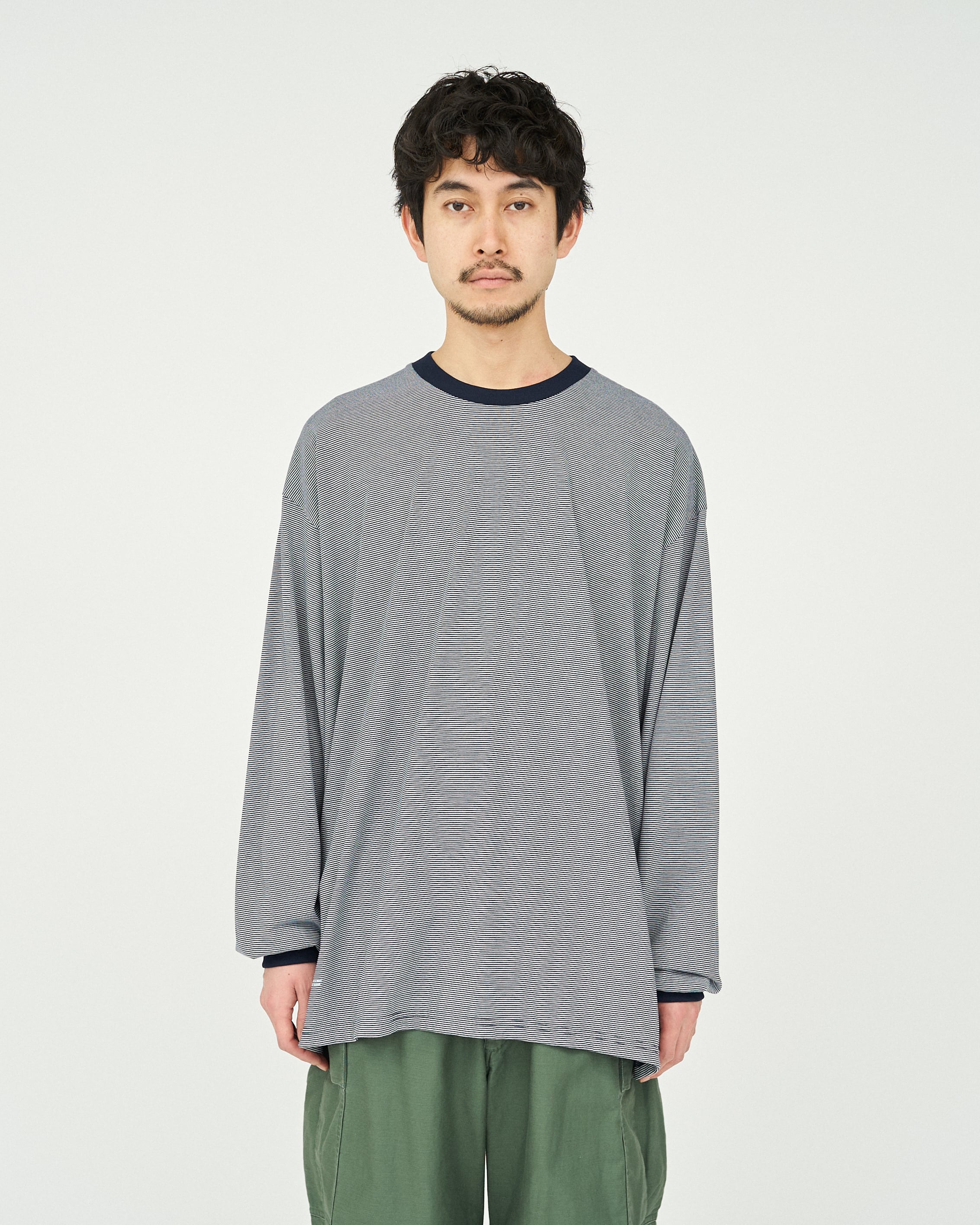 FreshService｜MICRO BORDER L/S TEE | 眠家オンラインストア
