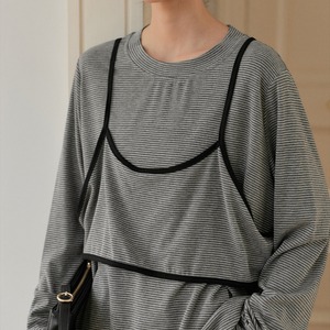 border two-piece cut and sew　J00490