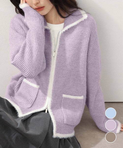 【20％OFF】◆  カーディガン 編みニット レディース