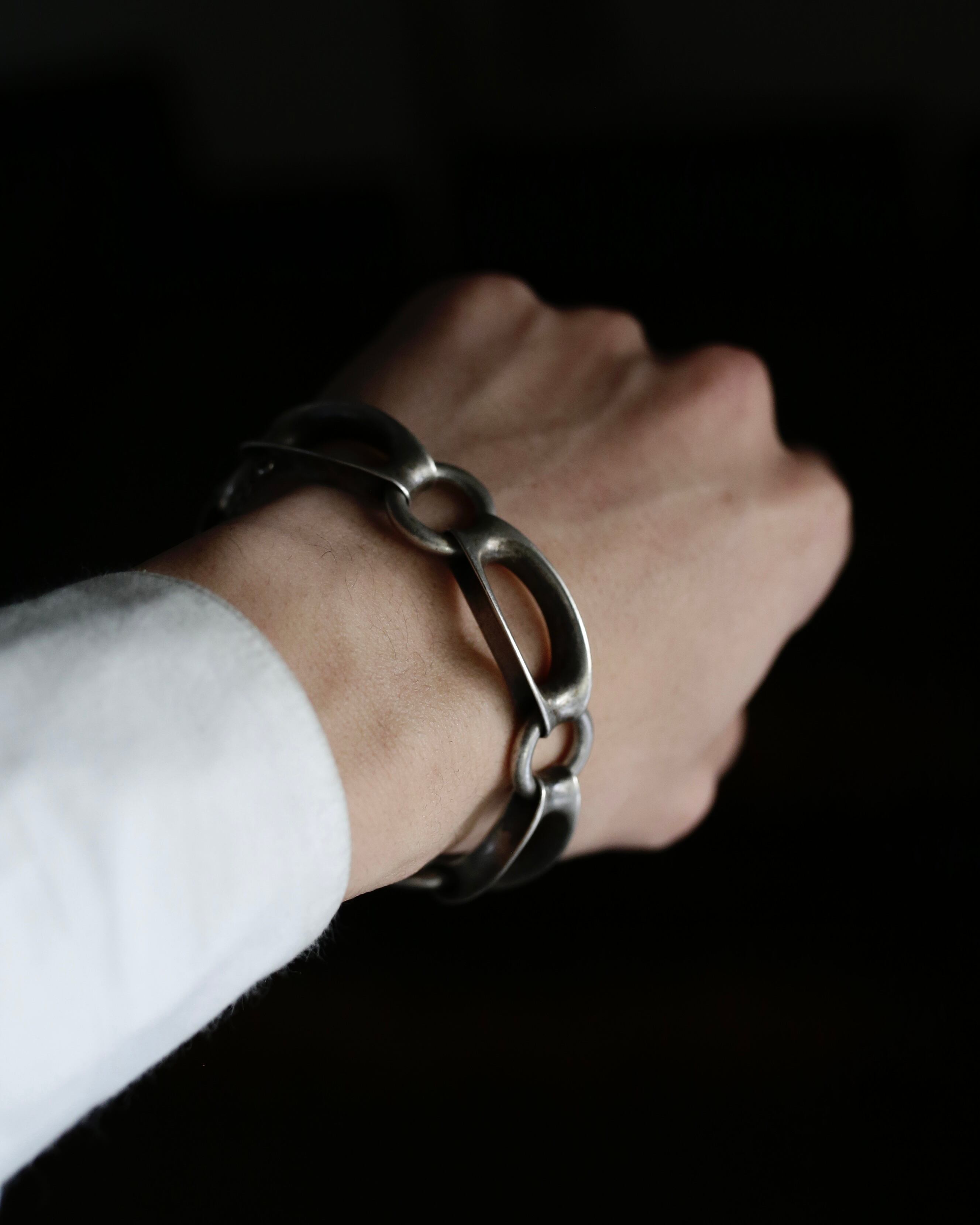1960's silver800 link chain bracelet from FRANCE. | maisononline