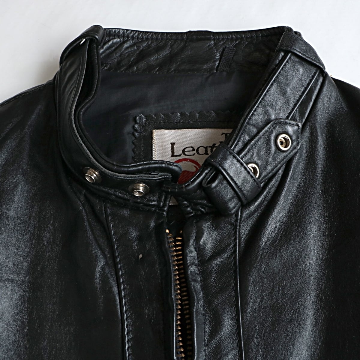 70s vintage sears ”the leather shop” シングル レザー ライダース