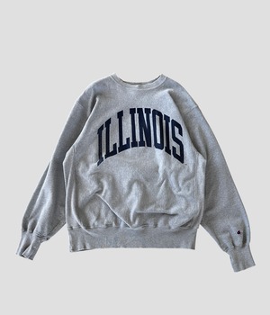 -Champion- Vintage 90s XL ILLINOIS Reverse Weave Sweat