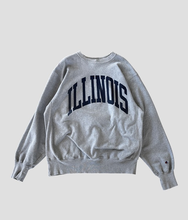 -Champion- Vintage 90s XL ILLINOIS Reverse Weave Sweat