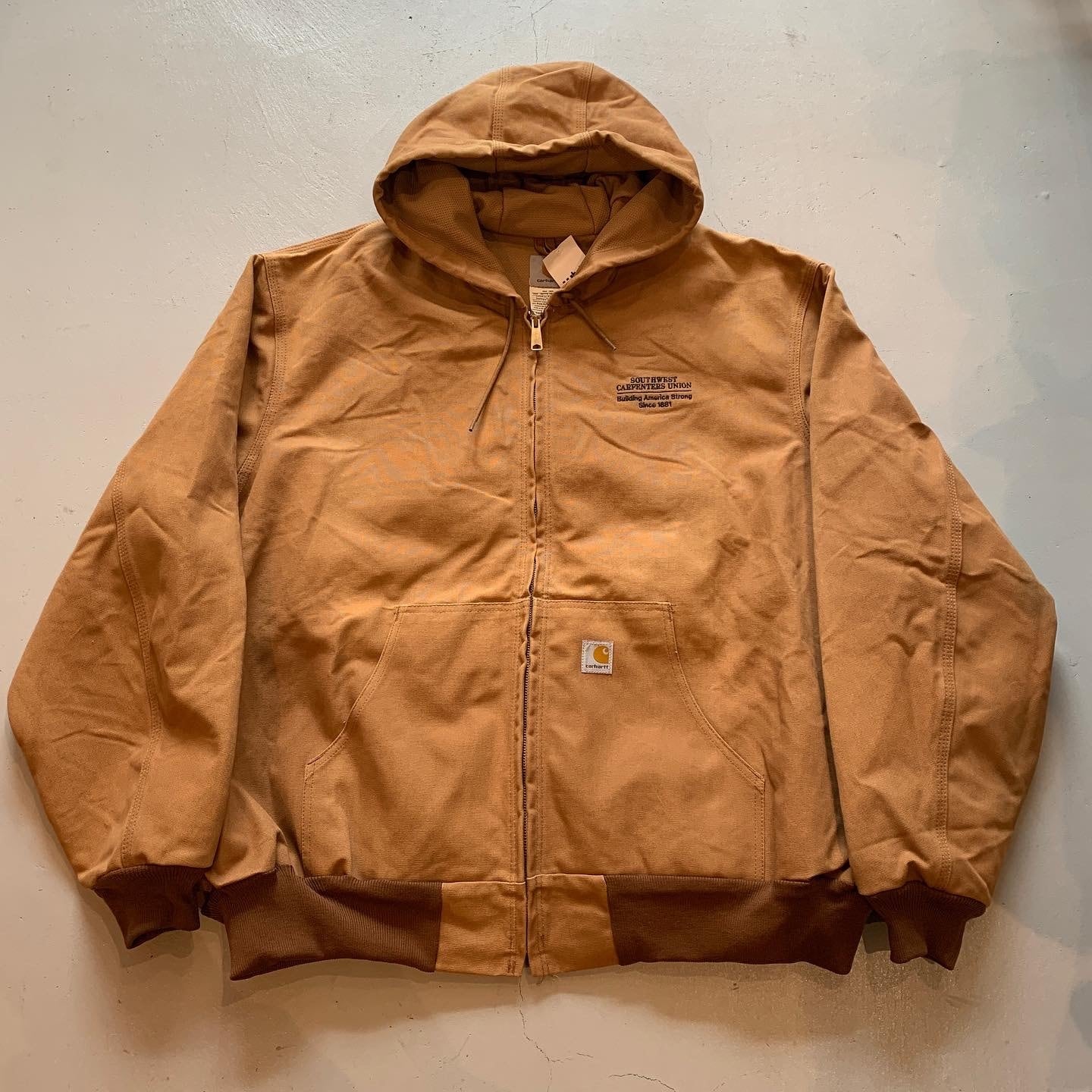 90s〜 carhartt "SOUTHWEST CARPENTERS UNION" active jacket 【高円寺店】