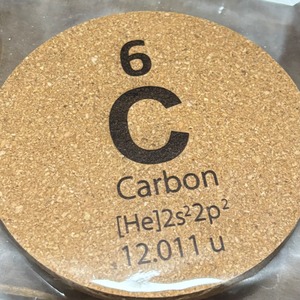 元素コースター 元素記号 化学 コルクコースター 理系雑貨 おしゃれ
