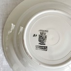 スープ皿　サルグミンヌ　Sarreguemines 赤い花ステンシル EPERNAYパターン 19twd32