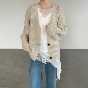 v-neck knit cardigan 14255