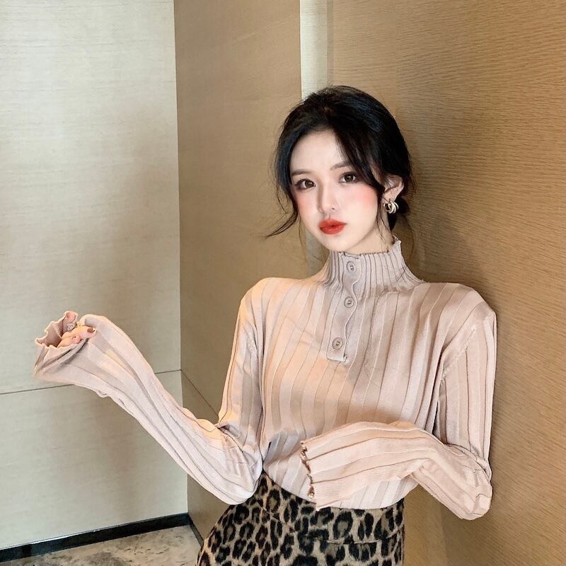 スタンダードセーター オータムウィンターブラウス ロング レトロ 秋物 冬物 YY-ファッション77123244203