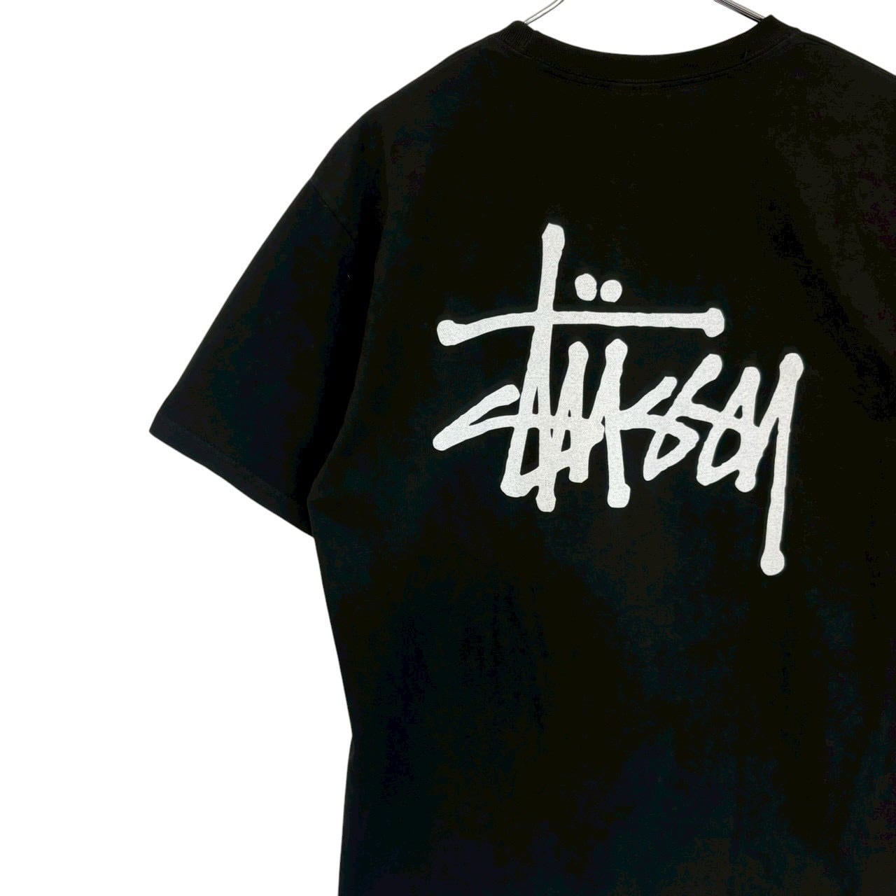 stussy ステューシー Tシャツ M バックロゴ プリント ショーンフォント