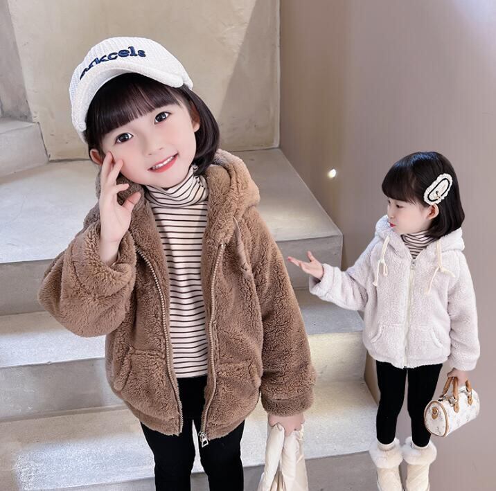 2021秋冬新作☆子供服☆コート☆トップス☆キッズ女の子☆韓国風☆無地