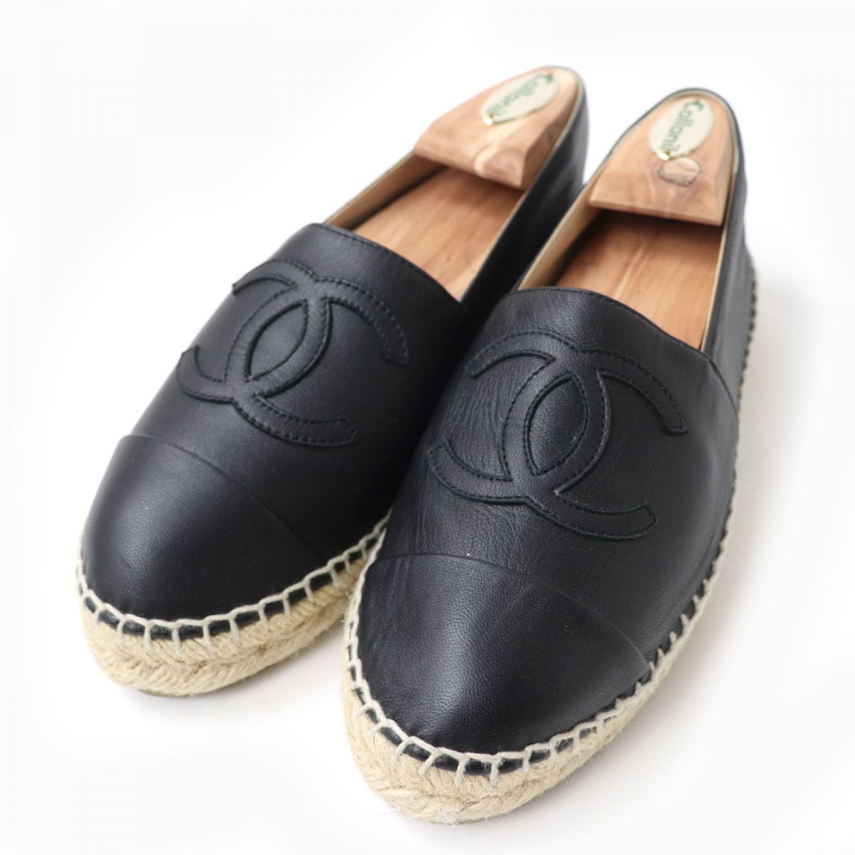 CHANEL シャネル エスパドリーユ スリッポン 35 CHANEL シャネル スリッポン フラットシューズ キャンバス