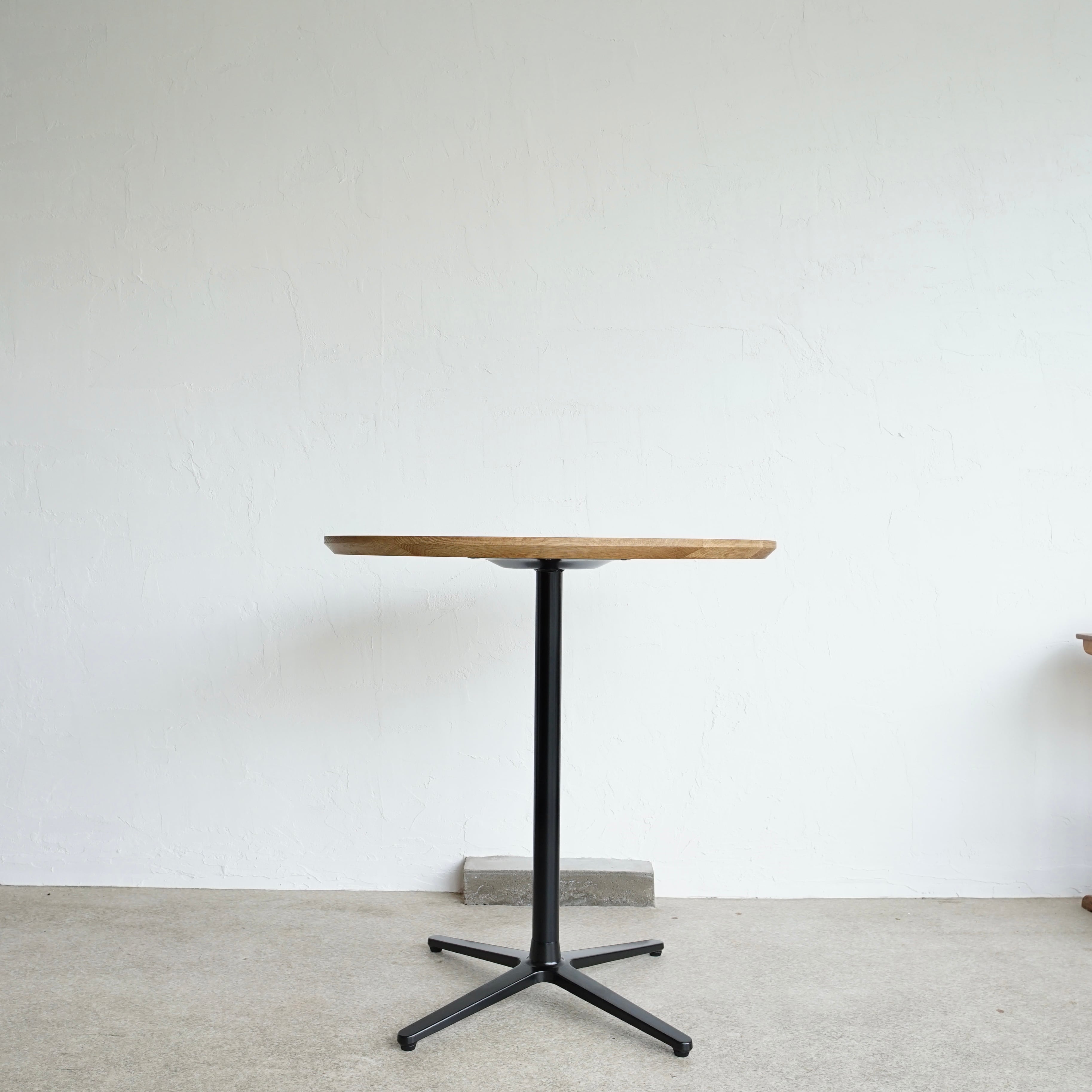 高さ自由指定】直径70cm カフェテーブル 丸テーブル オーク 無垢
