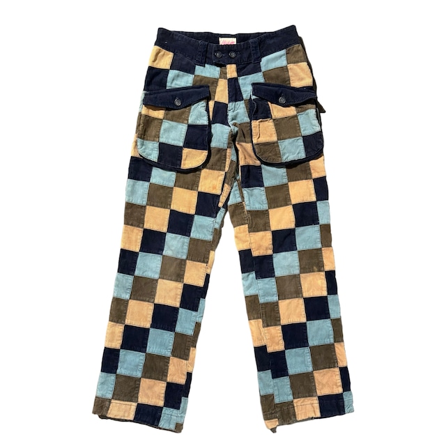 PATCHWORK CORDUROY PANTS【DW819】