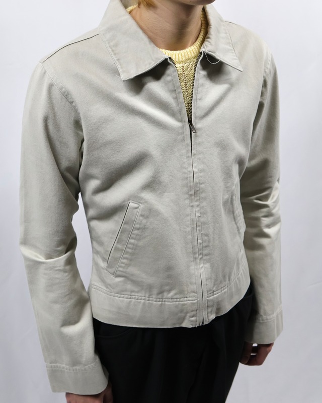minimal cotton drizzler jacket