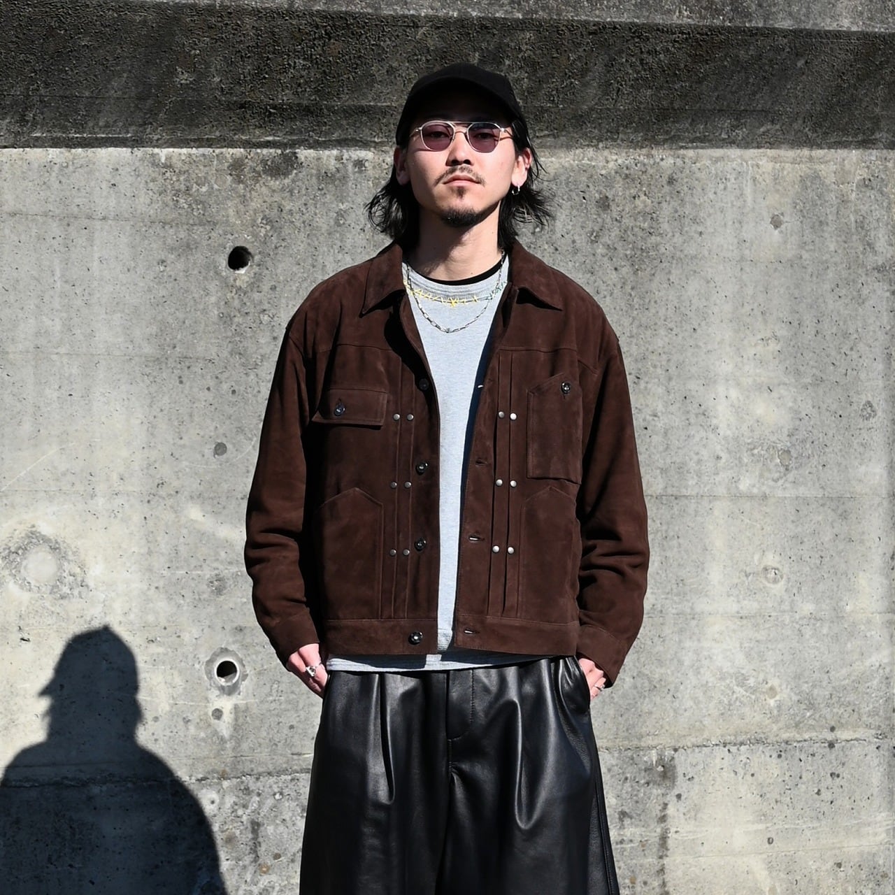 CCU 26SS レザートラッカージャケット CCU(シーシーユー)TRUCKER JACKET26SS新作コーディネート | GANKO