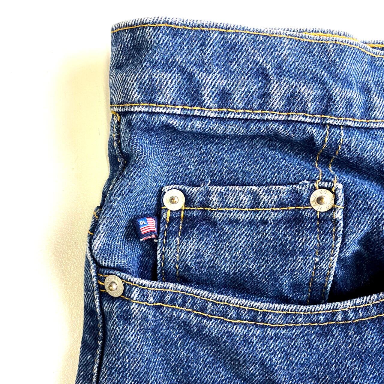 Ralph Lauren ラルフローレン ロゴ刺繍 ストレート デニムパンツ 濃色