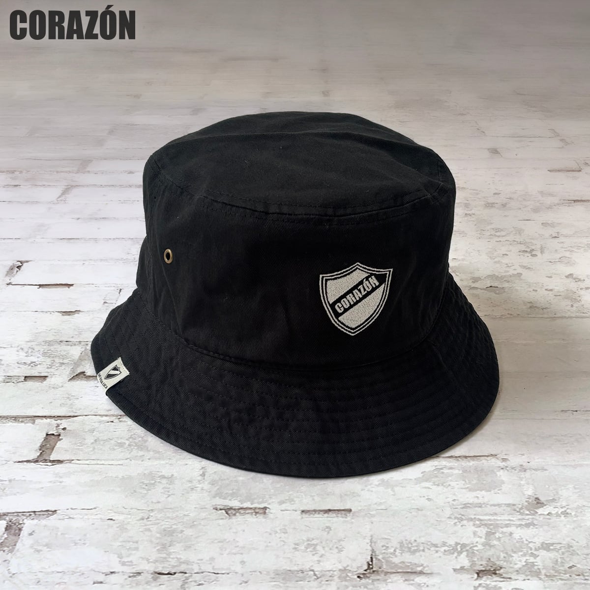 CORAZÓN CORAZON ロゴ バケットハット ブラック | CORAZON OnlineShop