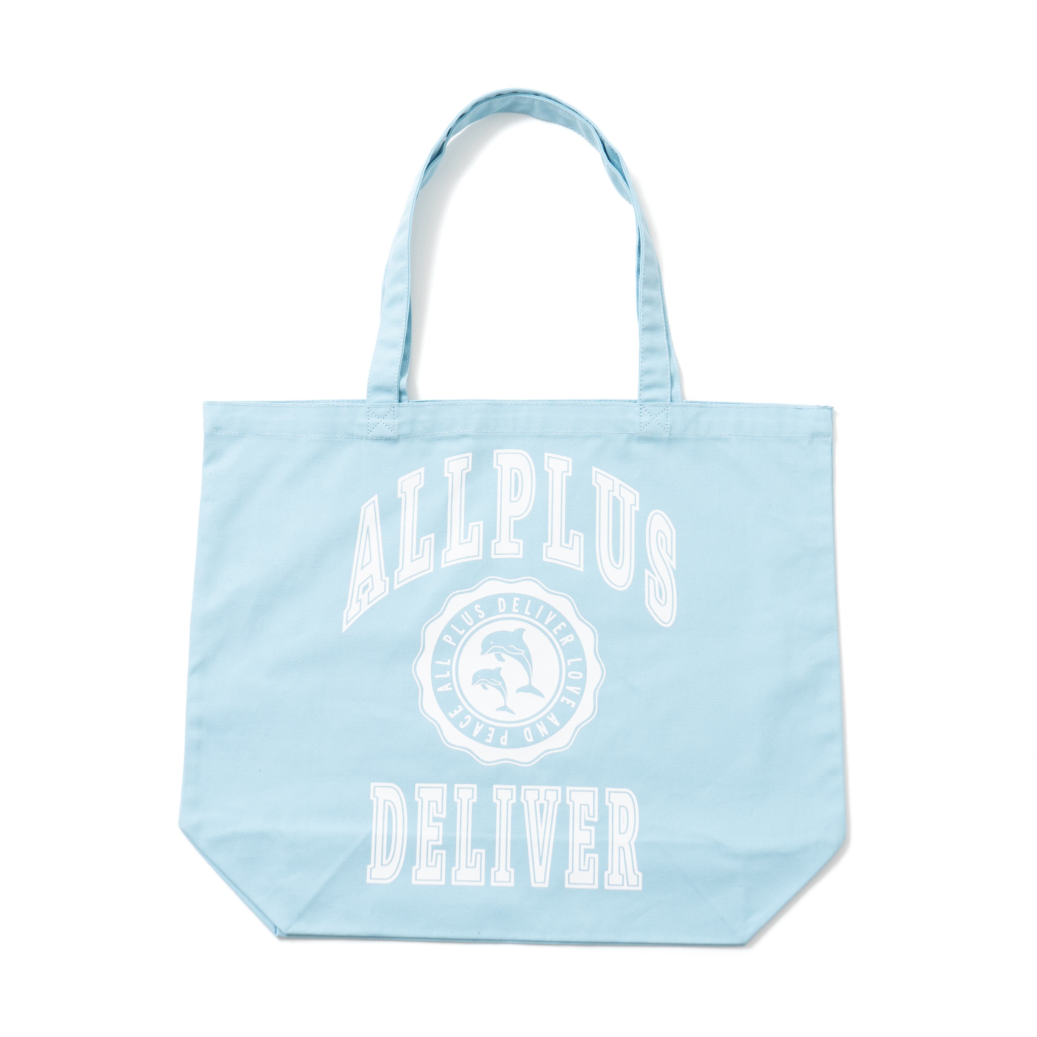 ALPSDR COLLEGE LOGO TOTE BAG / LIGHT BLUE