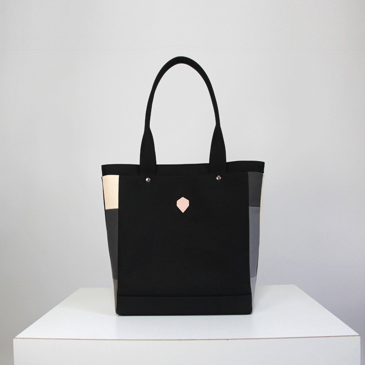 【受注制作】サイドモザイクトート M ブラックMono