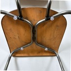 JOURNAL STANDARD FURNITURE CLIO CHAIR ジャーナルスタンダードファニチャー クリオ チェア ダイニングチェア アームレスチェア ヴィンテージ ナチュラル ブラウン 木目  アーバンインダストリアル プライウッド【中古】【200サイズ】