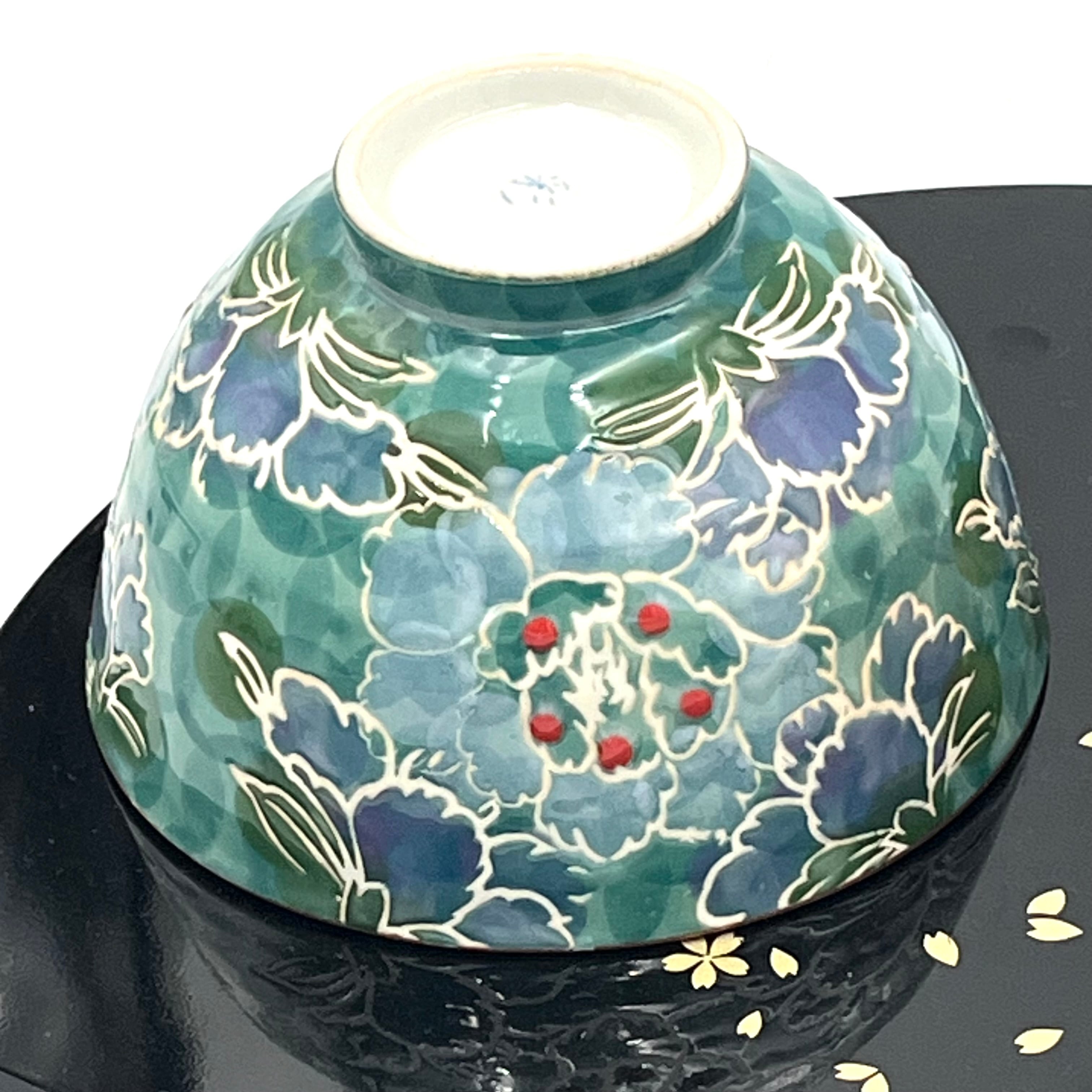 波佐見焼 彩牡丹 茶碗 | 有田焼ショップ まるとも陶磁器