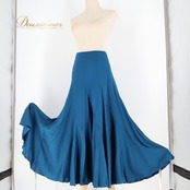 フラメンコ 衣装 チャコット Chacott ファルダ スカート 無地 青 青緑 緑 レッスン 練習着 ペチコート 社交ダンス ブルー系 グリーン系 日本製 フィット感 カジュアル 軽量 ストレッチ スカート ダンスウェア おしゃれ フラメンコ練習 ステージ衣装 上品