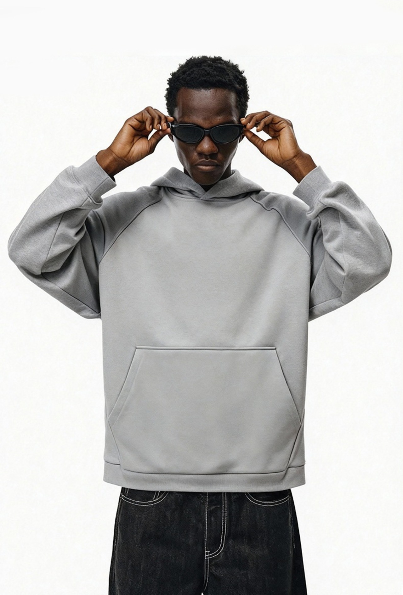 HeiQスマート温度調節 立体裁断プルパーカー