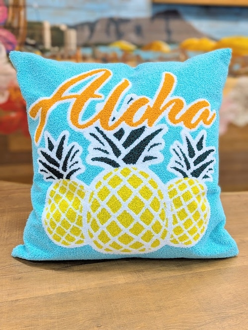 アロヒサガラクッションカバー（BL PINEAPPLE）
