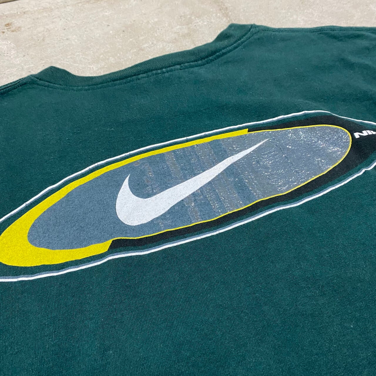 NIKE ナイキ 銀タグ 90s ロンT Tシャツ フード付き 両面 柄 ロゴ